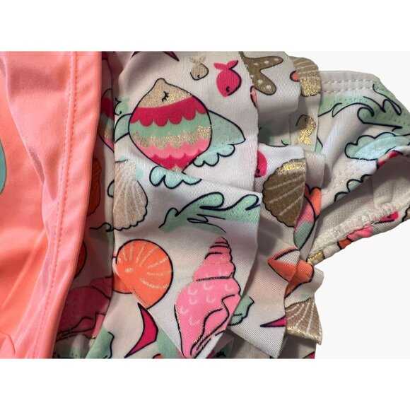 Wet Suit Club Infant Girls Swim Rash Guard Set Size 9 months Excellent Very gent - Picture 8 of 8